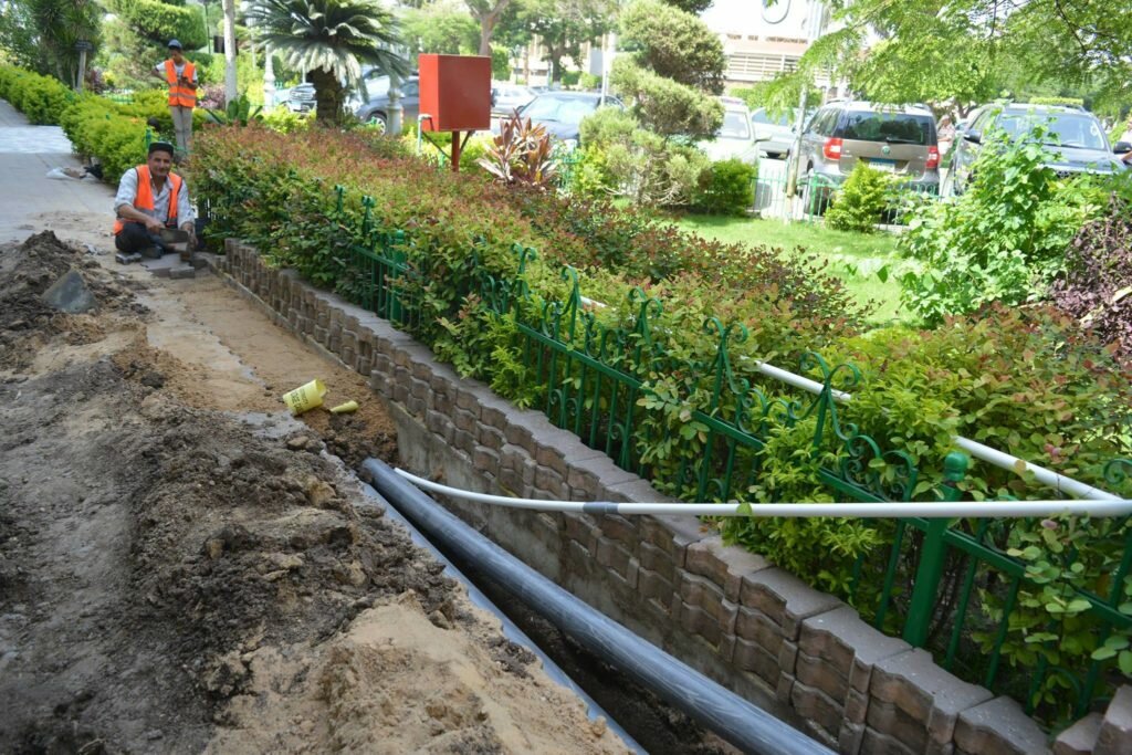 نادى الصيد تركيب كابلات كاميرات المراقبة