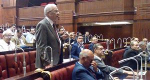 مهمدس محمود السرنجاوى، رئيس نادى الزهور فى جلسة البرلمان اليوم