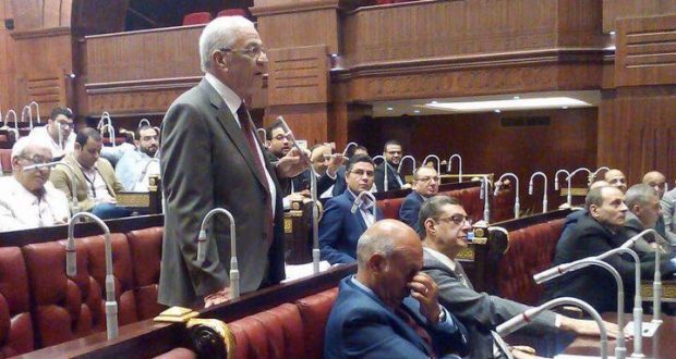 مهمدس محمود السرنجاوى، رئيس نادى الزهور فى جلسة البرلمان اليوم