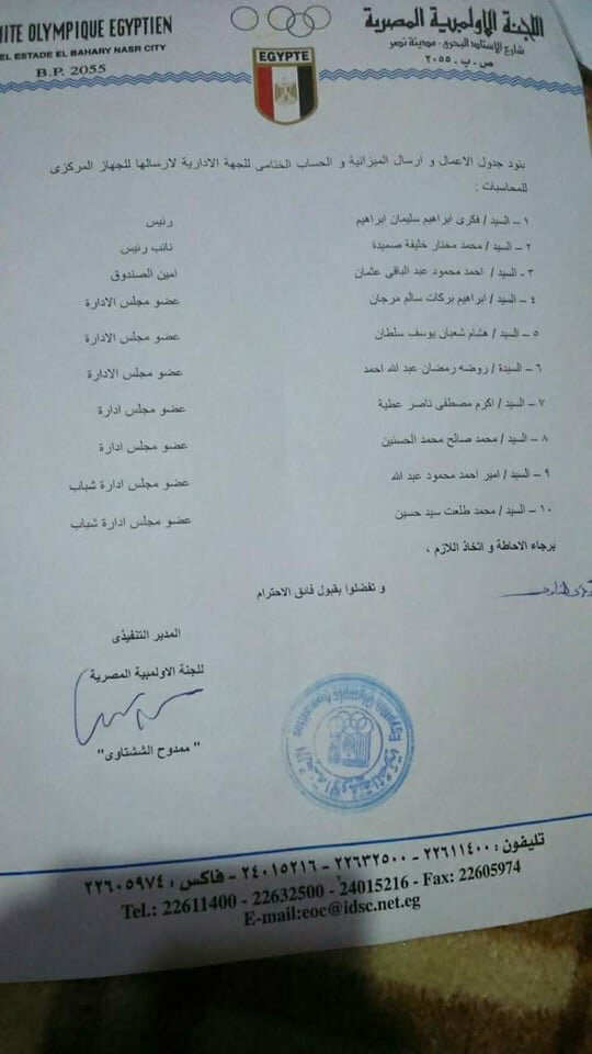 اعتماد نتيجة انتخابات نادى الشيخ زايد 