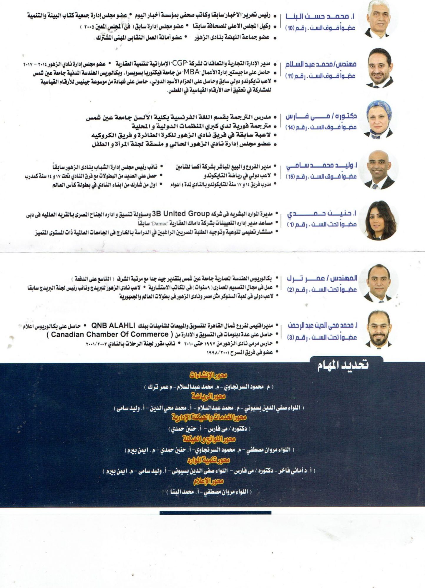 برنامج محمود السرنجاوى فى انتخابات نادى الزهور