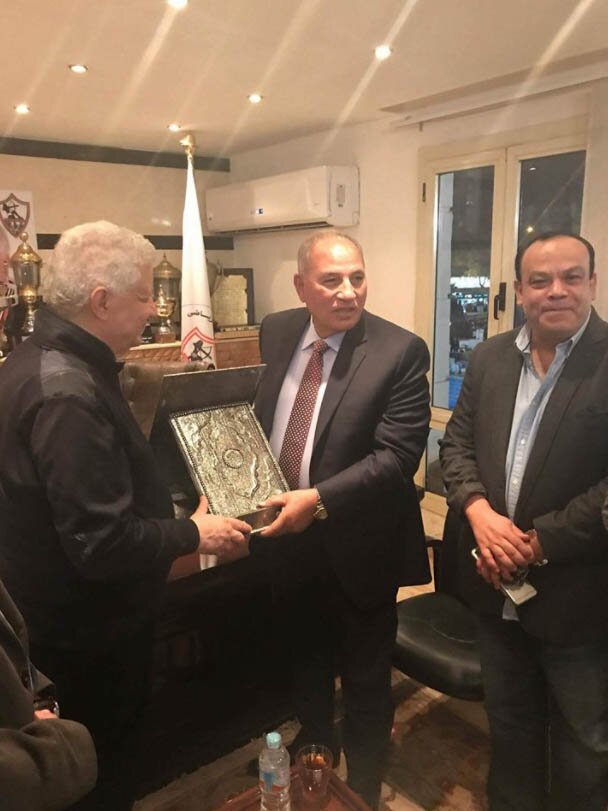  احمد الزند وقضاة مصر يهنئون مرتضى منصور برئاسة الزمالك