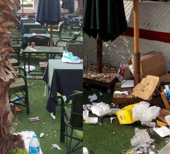 القمامة فى نادى الزمالك 