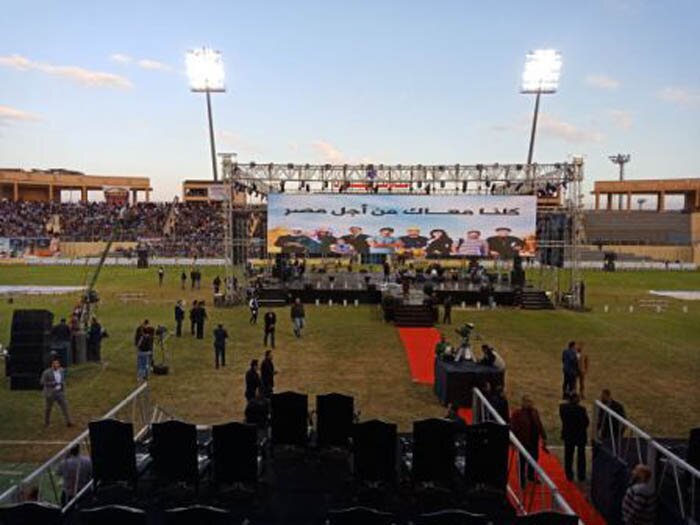 مؤتمر نادى بتروسبورت لدعم السيسى للترشح للرئاسة