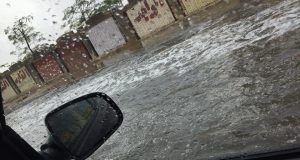 سقوط الامطار في مدينة 6 اكتوبر اليوم
