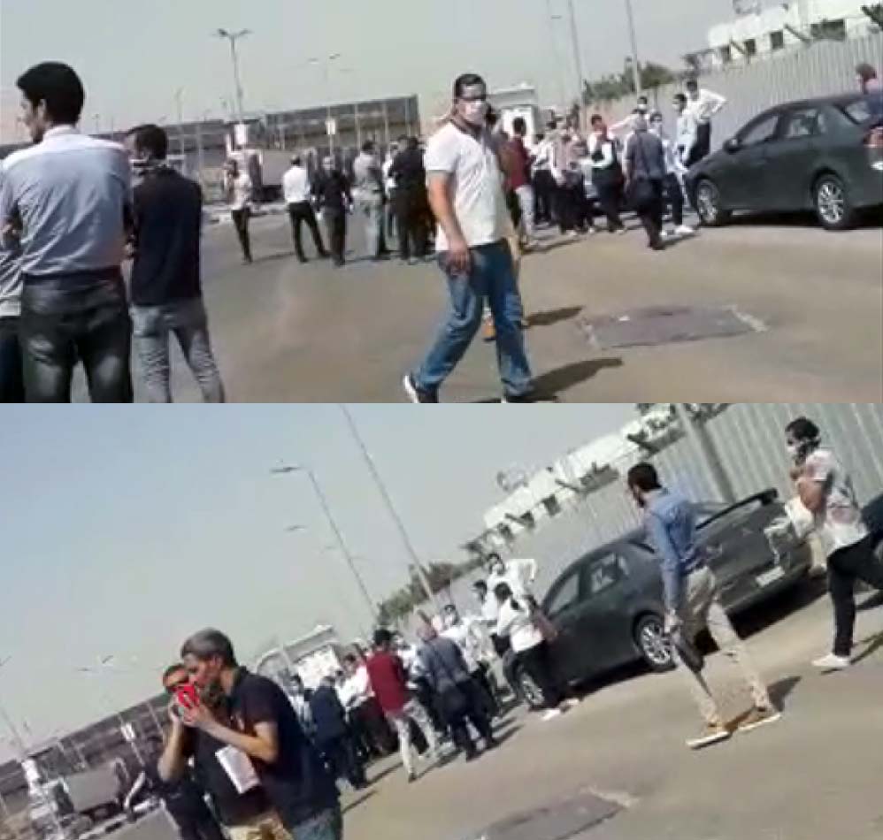 إضراب العاملين بالمركز اللوجستي بمطار القاهرة