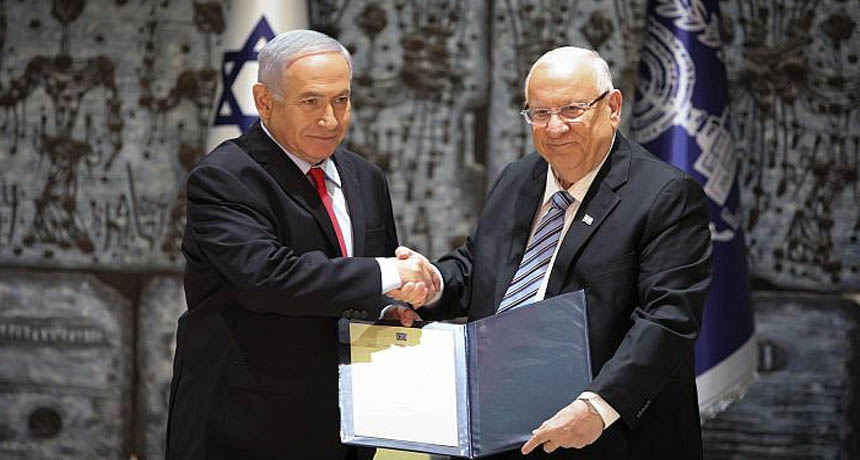 بنيامين نتنياهو والرئيس الاسرائيلي