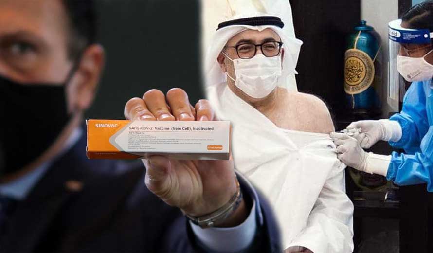 وزير الصحة فى الإمارات يتناول لقاح فيروس كورونا الصيني