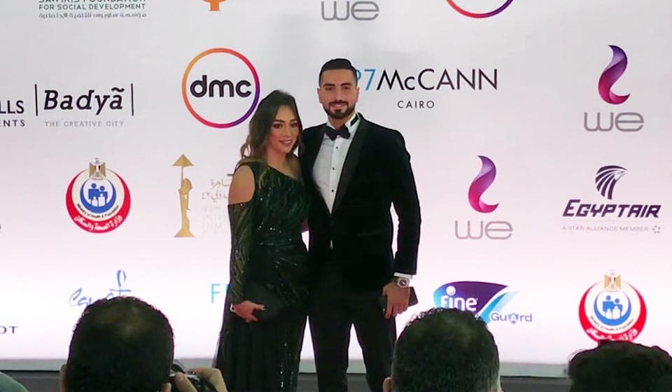 محمد الشرنوبي وزوجته راندا رياض