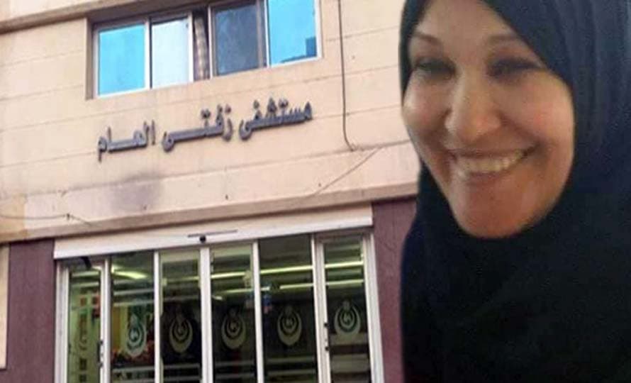الممرضة عزة الشحات بمستشفي زفتى العام