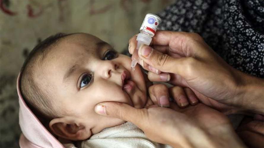 حملة تطعيم ضد شلل الاطفال